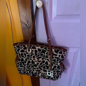 Vintage Calvin Klein Leopard Print Handbag